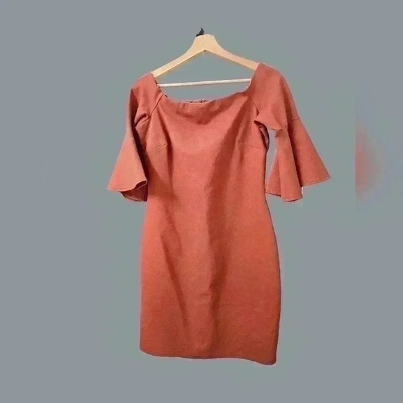 Gianni Bini Pink Off-The-Shoulder Dress Size Large - Picture 3 of 5